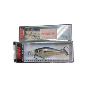 Rapala Lure Lot Floating Finnish Minnow & Shad Rap RS SRRS05 SD Vintage
